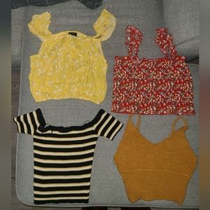 Crop Top Shirts Bundle - Small